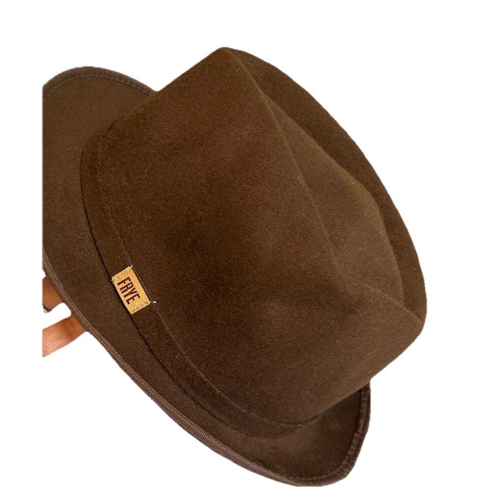 Frye Fedora Hat Cappuccino Brown Stingy Brim Cuban Western Casual Resort Mens OS